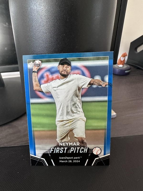 2024 Topps Update Series - First Pitch Neymar Jr #FP-7 Blue