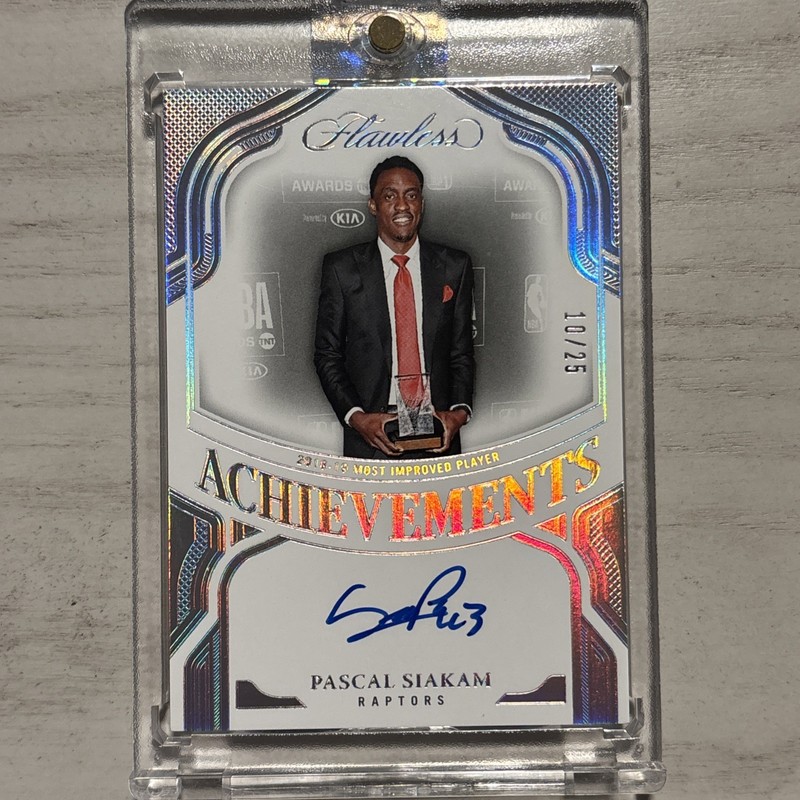 24/25 Panini - Flawless Achievements 18/19 MIP Pascal Siakam Raptors Auto /25