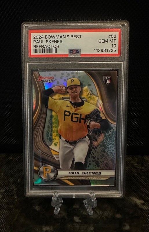 2024 Bowman's Best - Paul Skenes #53 Refractor (RC) PSA 10