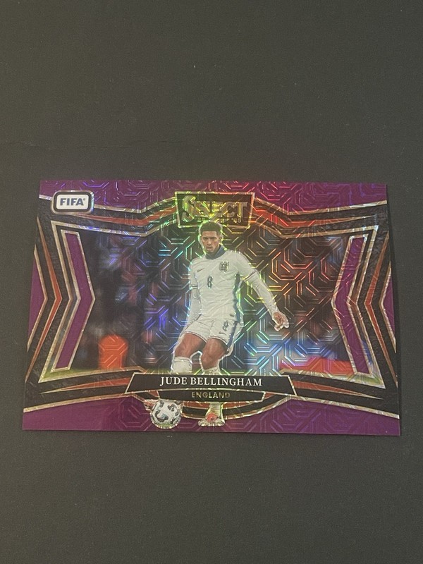 2024/25 Panini Select FIFA Jude Bellingham Field Level Purple Mojo Prizm Card
