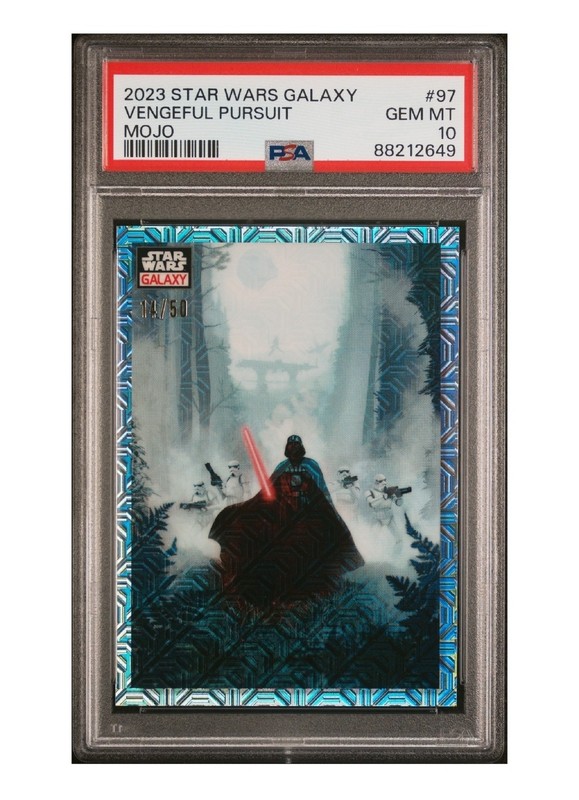 2023 Topps Star Wars Galaxy Vengefull Pursuit Darth Vader Mojo /50 PSA 10
