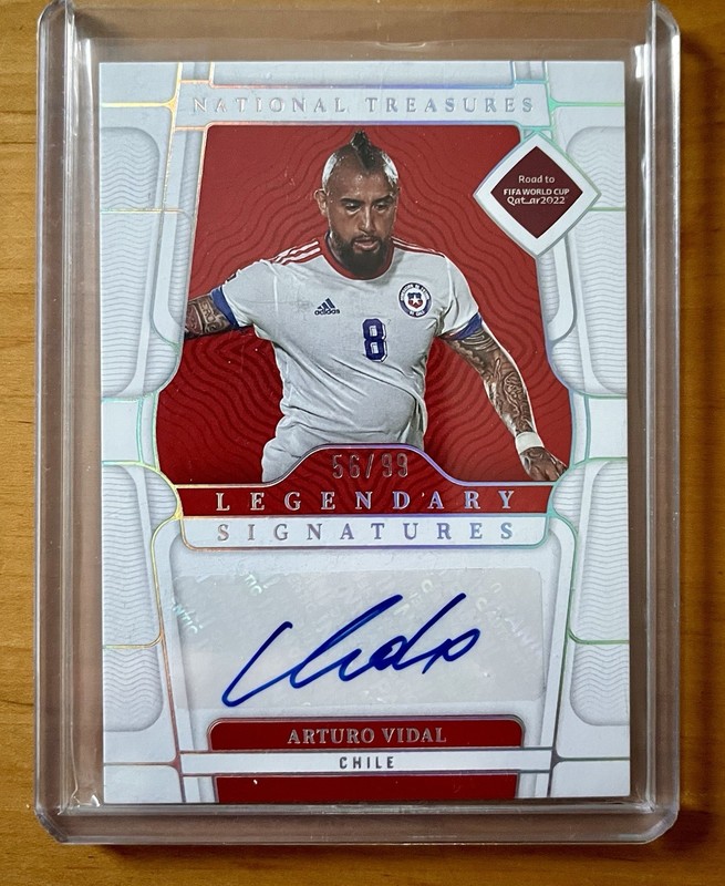 2022 National Treasures Arturo Vidal Legendary Signatures Auto 56/99