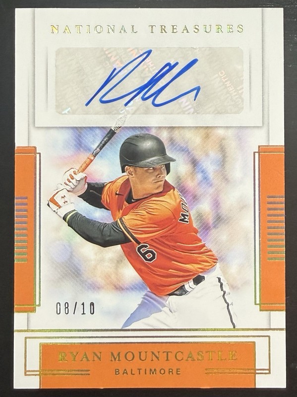 2020 Panini National Treasures Baseball Ryan Mountcastle Gold Parallel Auto /10