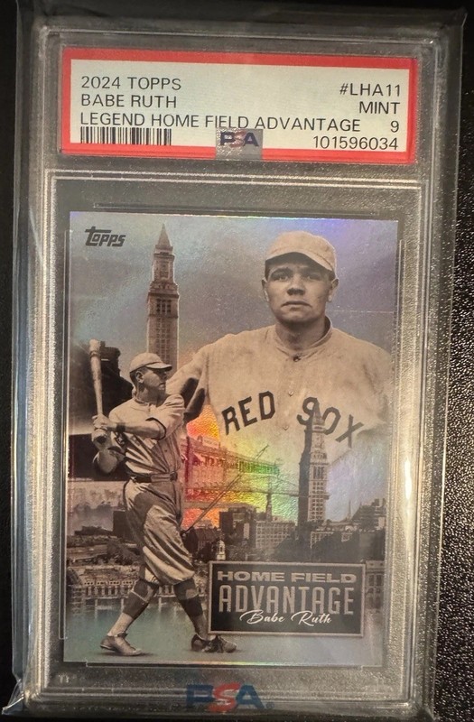 2024 Topps Update Series-Legendary Home Field Advantage Babe Ruth #LHA-11 PSA 9
