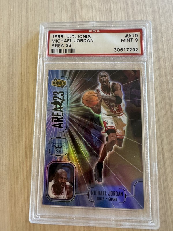 1998-99 Upper Deck Ionix Area 23 Michael Jordan PSA 9 #A10