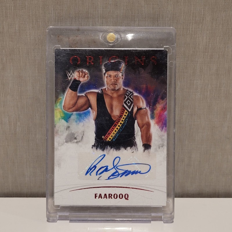 2022 Panini Origins WWE Faarooq On-Card Auto Ron Simmons Autograph Nation Of Dom