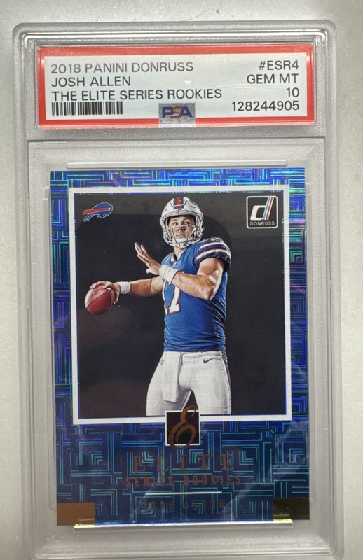 2018 Panini Donruss Elite Series Rookies Josh Allen #ESR-4 Rookie PSA 10 Bills