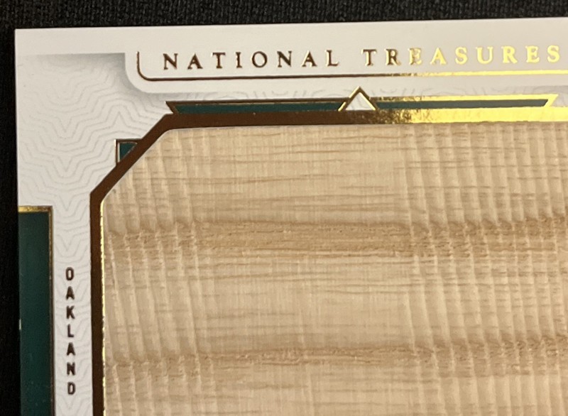 2024 National Treasures Baseball Mark McGwire Jumbo Lumber Patch Auto /25 A’s view 2