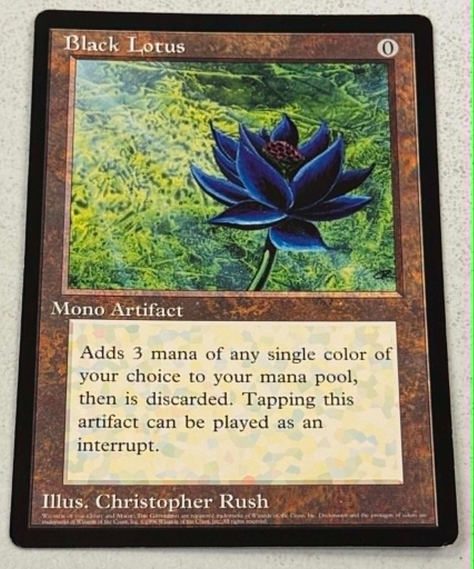 Black Lotus Oversized 6x9 Scrye Magazine Promo Card Magic The Gathering MTG - LP