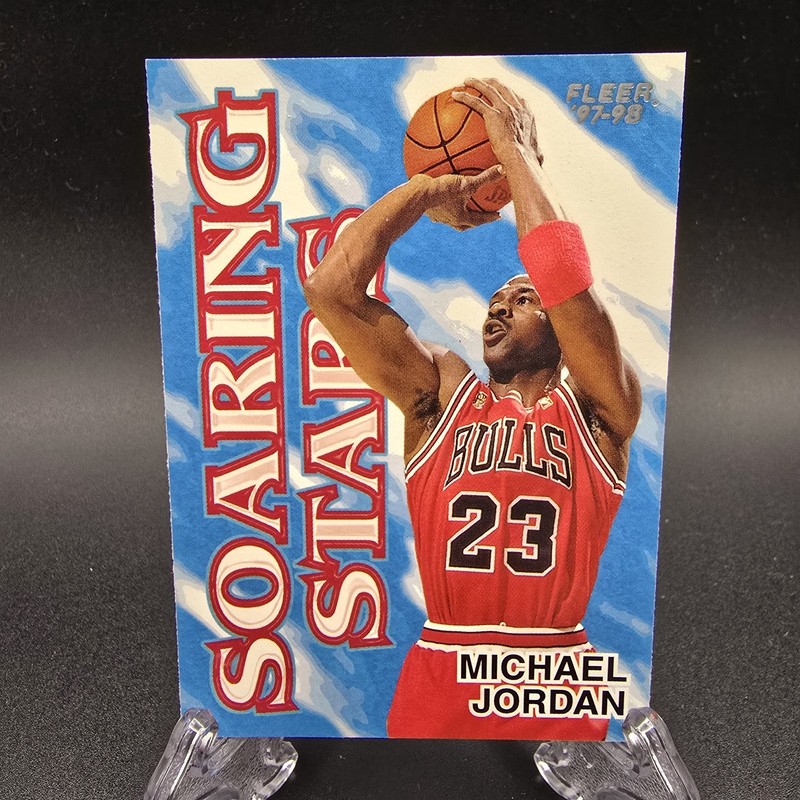 1997-98' Fleer Soaring Stars Michael Jordan #9 view 2