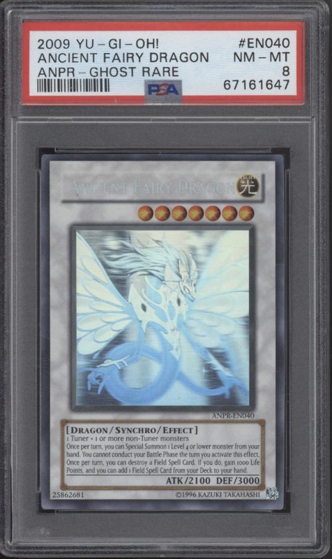 Ancient Fairy Dragon Yu-Gi-Oh! ANPR Ghost Rare #EN040 PSA 8