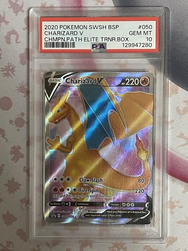 Pokemon Charizard V SWSH: Sword & Shield Promo Holo PSA 10 English SWSH050