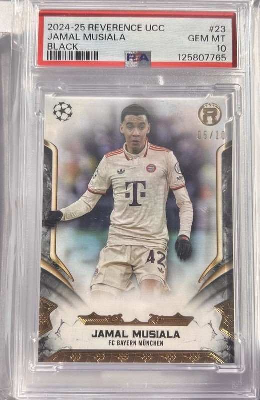 2024-25 Reverence UCC Jamal Musiala Black /10 Bayern Munich PSA 10 GEM MINT
