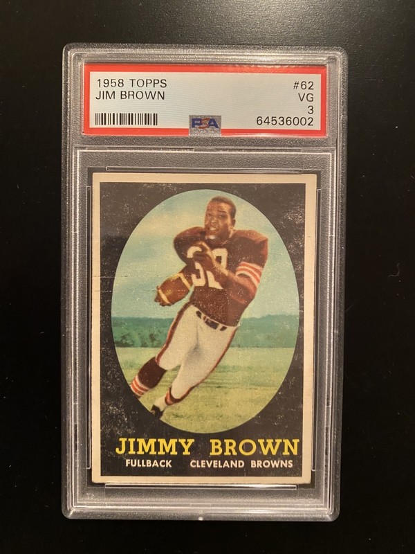 1958 Topps Jim Brown RC PSA 3