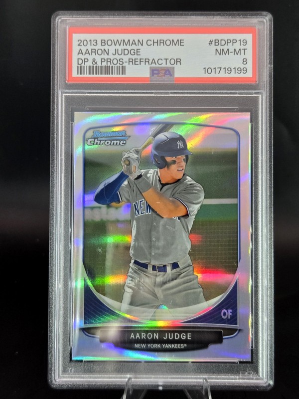 AARON JUDGE 2013 Bowman Draft Picks & Prospects #BDPP19 Chrome REFRACTOR PSA 8
