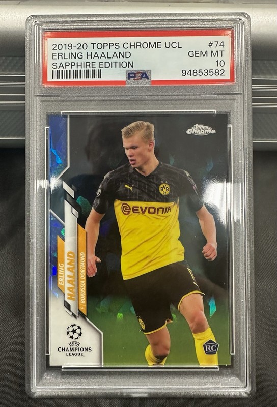 2019-20 Topps Chrome UEFA Champions League Sapphire Edition - Erling Haaland #74