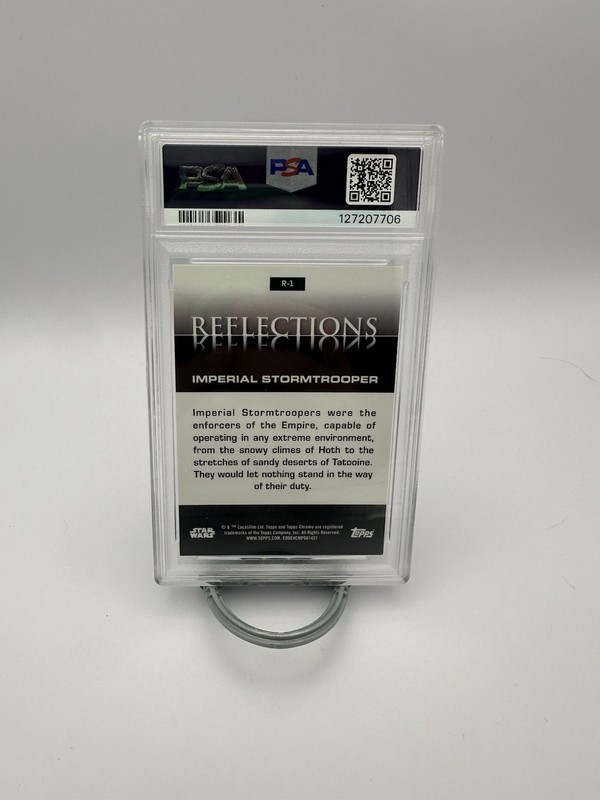 2024 Topps Chrome Star Wars Imperial Stormtrooper Reflections #R-1 PSA 9 view 2