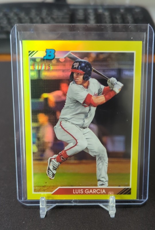 2020 Bowman Heritage - Chrome Prospects Luis Garcia #92CP-LG Yellow Refractor...