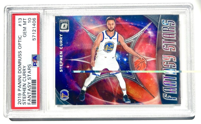 PSA 10 Stephen Curry 2019 Donruss Optic Fantasy Stars #13 view 1
