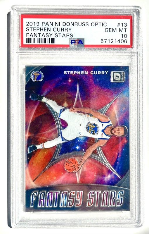 PSA 10 Stephen Curry 2019 Donruss Optic Fantasy Stars #13 view 2