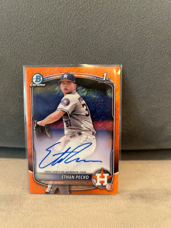 2025 Bowman Chrome - Prospect Autographs Ethan Pecko, Ethan Pecko #CPA-EPE...