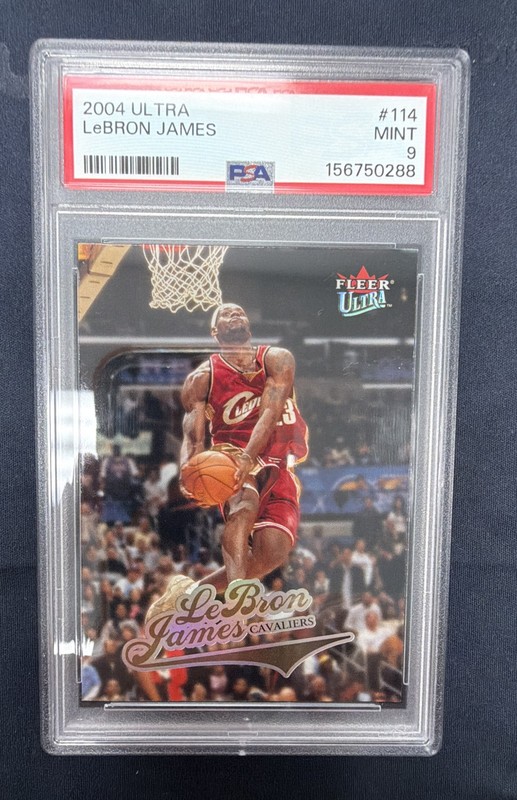 2004-05 Fleer Ultra - LeBron James #114 Cavaliers PSA 9 Mint G26602