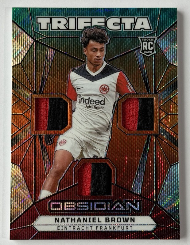 2024-25 Panini Obsidian Taiga 02/10🔥Nathaniel Brown RC 🇩🇪 Eintracht Frankfurt