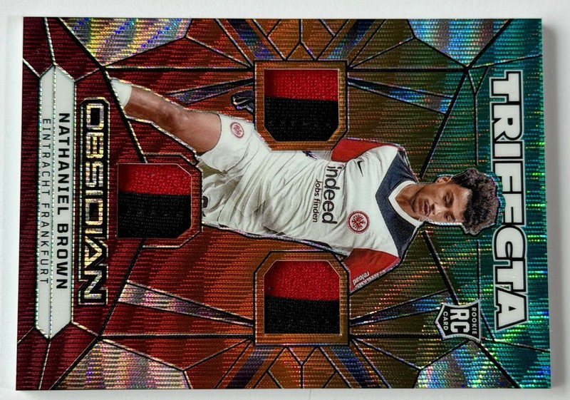 2024-25 Panini Obsidian Taiga 02/10🔥Nathaniel Brown RC 🇩🇪 Eintracht Frankfurt view 2