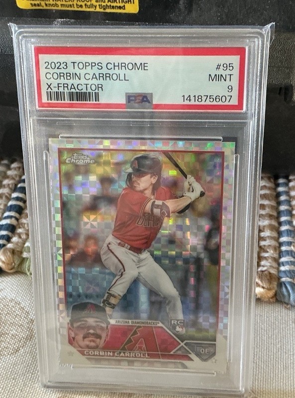 2023 Topps Chrome Corbin Carroll X-Fractor #95 PSA 9 MINT Rookie RC Diamondbacks