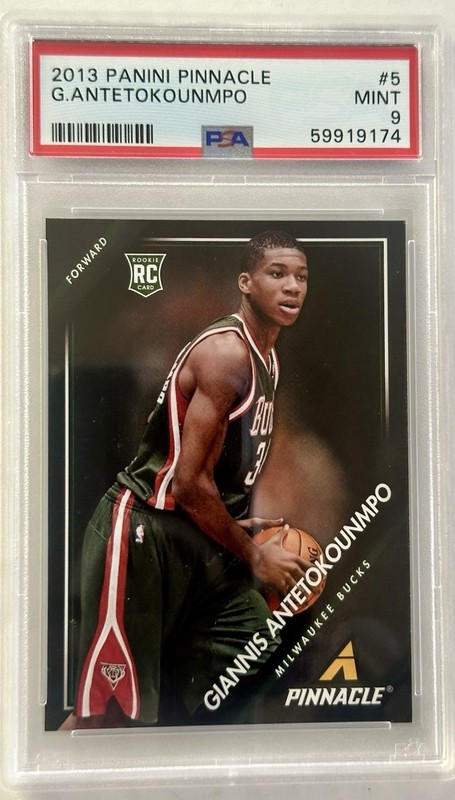 2013-14 Panini Pinnacle Giannis Antetokounmpo #5 (RC) PSA 9 Bucks