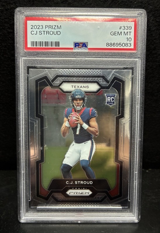 2023 Panini Prizm C.J. Stroud Rookie Card #339 PSA 10 Gem Mint Texans RC