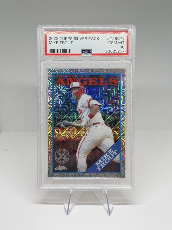 Mike Trout 2023 Topps Silver Pack #T88C-77 PSA 10