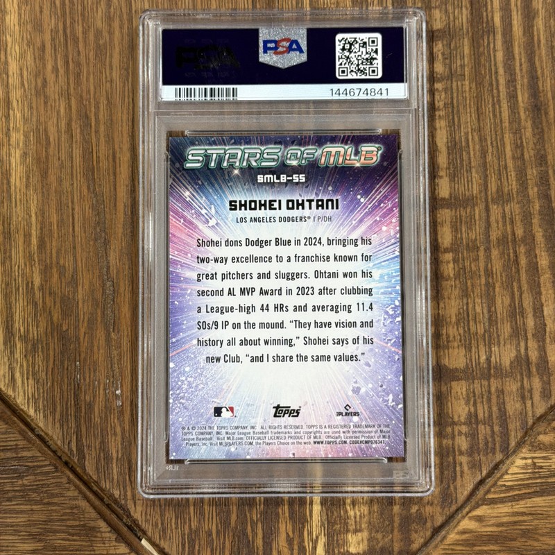2024 Topps Shohei Ohtani #SMLB55 Stars Of The MLB PSA 10 view 2