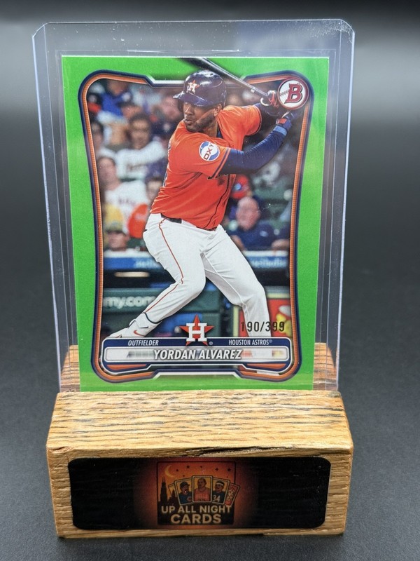 2026 Bowman Yordan Alvarez Green Parallel /99 Houston Astros