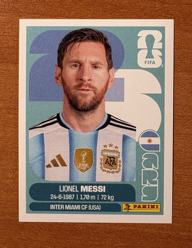 2026 Panini FIFA World Cup Sticker Lionel Messi Argentina ARG17
