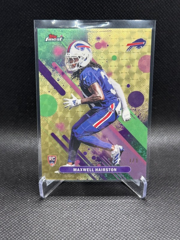 2025 Topps Finest - Maxwell Hairston (RC) 1/1 Common Superfractor #44 Bills