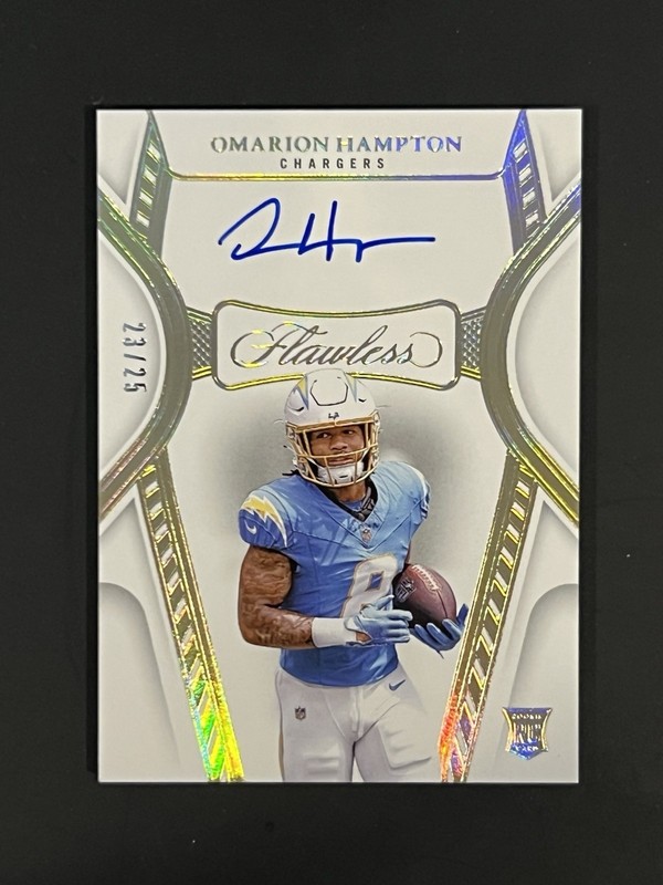 Omarion Hampton Flawless Rookie Auto Numbered/25