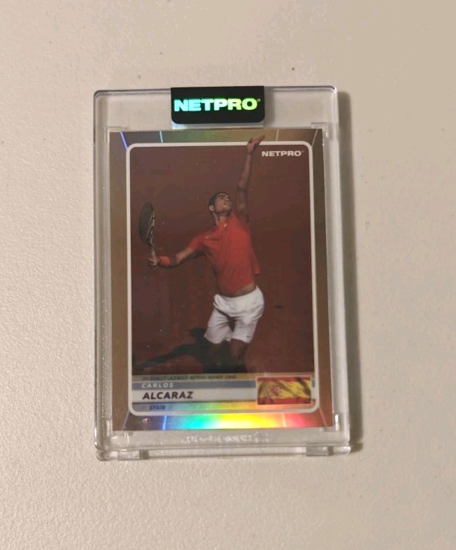 2022 NETPRO Rainbow Carlos Alcaraz Red Shirt 49/250 RC Sealed IN HAND 