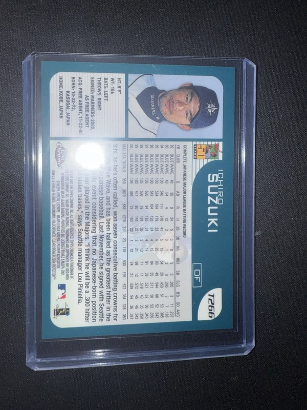 2001 Topps Traded & Rookies - Ichiro Suzuki #T266 Chrome (RC) view 2