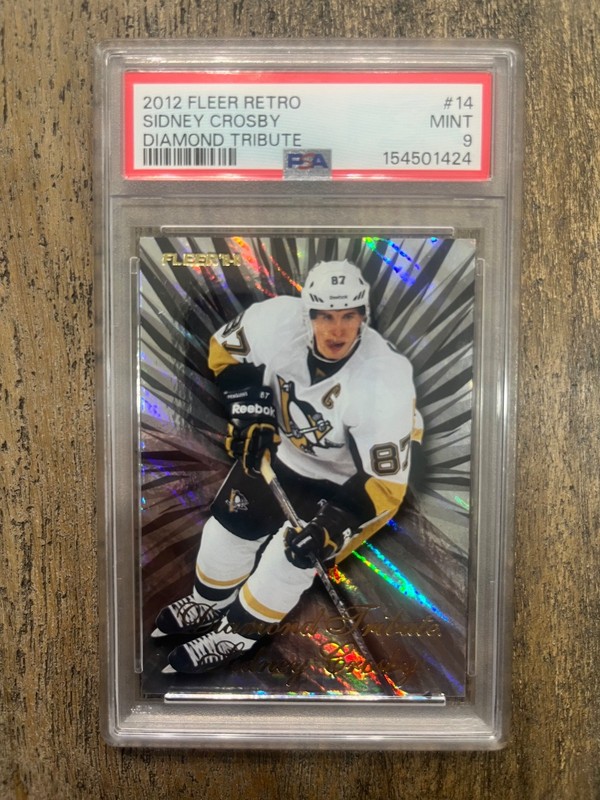 2012 Fleer Retro Diamond Tribute Sidney Crosby RARE PSA 9 view 1