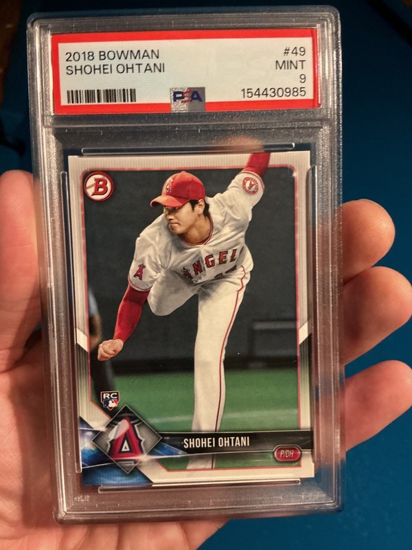2018 bowman shohei ohtani psa 9