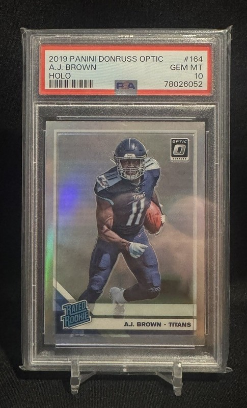 2019 Panini Donruss Optic- AJ Brown #164 Holo Rated Rookie PSA 10
