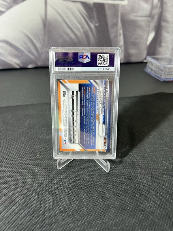 2016 BOWMAN DRAFT PETE ALONSO 1ST CHROME REFRACTOR PSA 8 #BCD-92 view 2