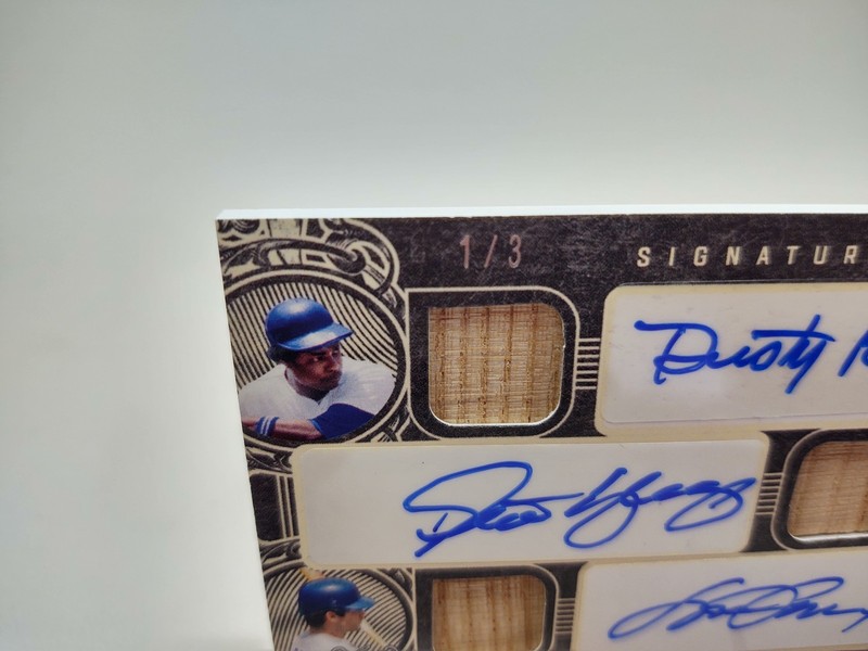 2025 Leaf Lumber Signature Sticks Triple Baker/Garvey/Yeager Autos Pewter 1/3 AU view 2