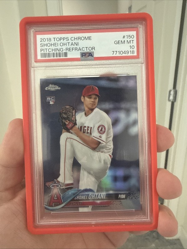 2018 Topps Chrome - Shohei Ohtani #150 Pitching Refractor Rookie PSA 10