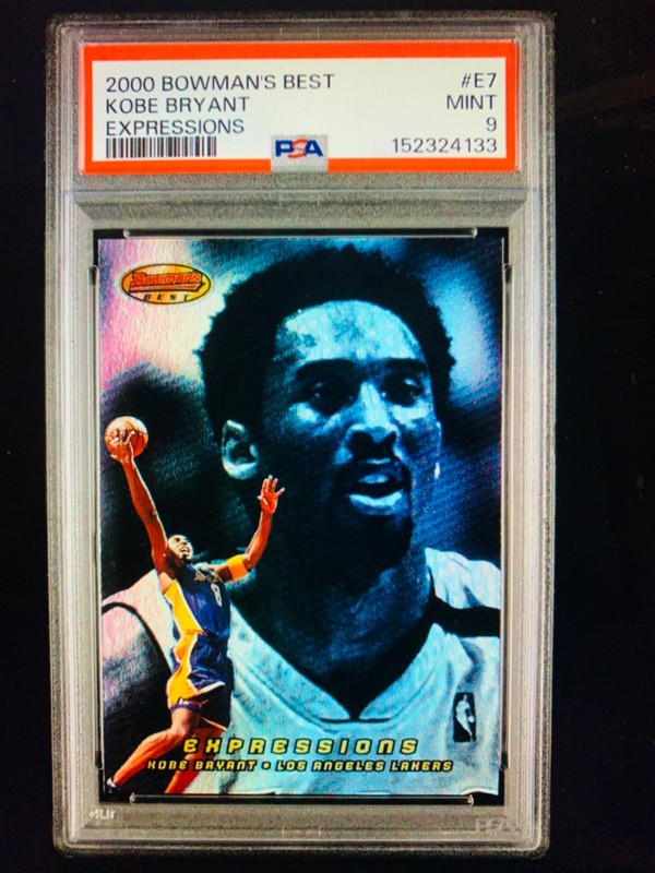 2000 BOWMANS BEST KOBE BRYANT EXPRESSIONS #E7 PSA 9 MINT LAKERS HOF