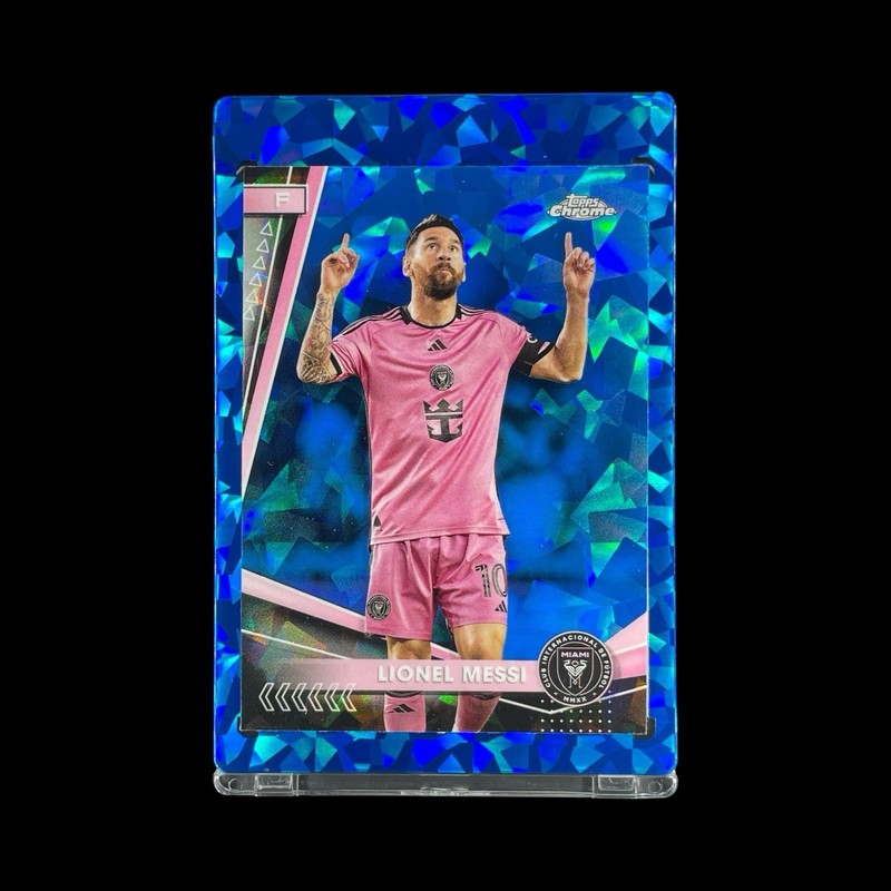 LIONEL MESSI RARE SAPPHIRE BLUE ICE 2024 Topps Chrome Sapphire Edition MLS Card