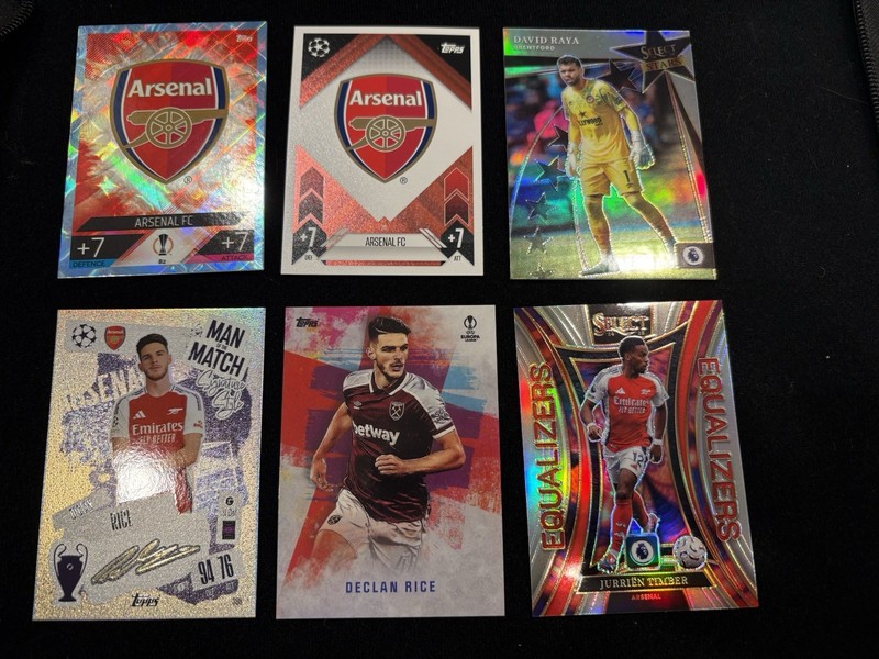Arsenal Cards Lot 27 Cards Declan Rice, Saka, Odegaard view 2