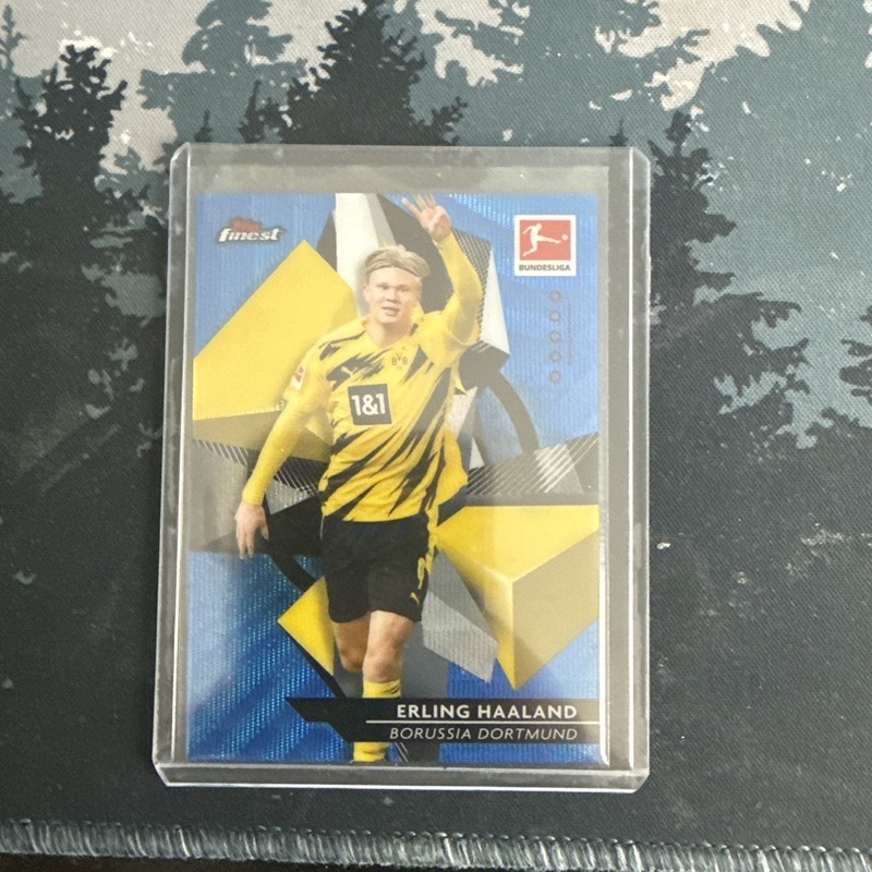 2021 ERLING HAALAND /150 TOPPS FINEST BUNDESLIGA BLUE