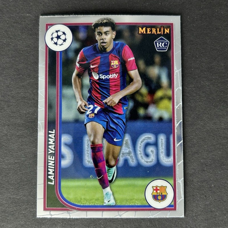 2023-24 Topps Merlin UCL Lamine Yamal Rookie Base #27